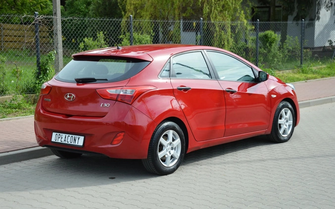 Hyundai I30 cena 28900 przebieg: 161238, rok produkcji 2012 z Płock małe 596